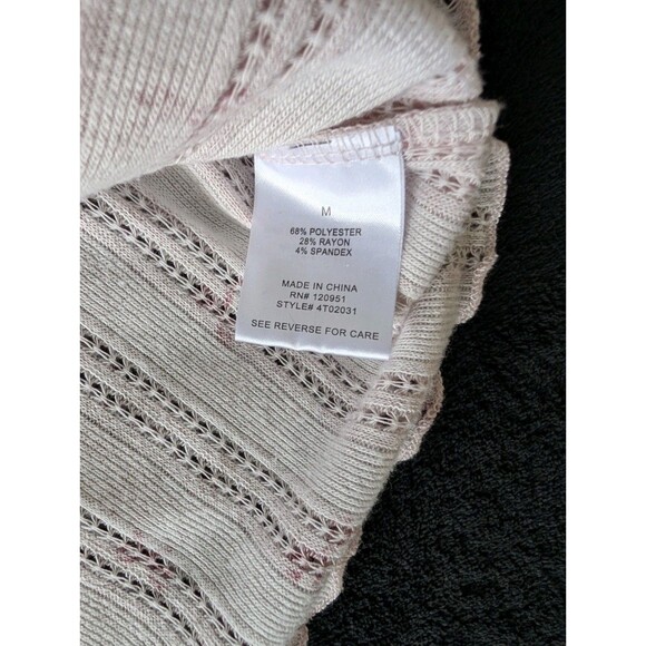 Coquette Pink Bow Print Cropped Lettuce Hem Ruffle Lace Ballet Soft Girl Shirt - Picture 7 of 10